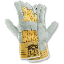 Texxor - Rindkernspaltleder-Handschuh eifel gelb/blau 1103 Größe 10