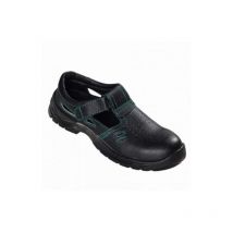 teXXor S1-Sicherheitsklettsandalen GAP schwarz/grün 611146 Gr.46
