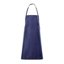 Tablier à bavette 4452 longueur env. 100 cm x l. env. 80 cm bleu 100 % coton