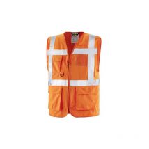 Texxor Warnschutz-weste Dundas 100% Polyester Leuchtorange 4207 Gr. 4xl