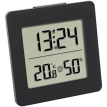 Thermomètre – HERTER – Thermo-hygromètre électronique noir – Type de thermomètre, Alimentation électrique, Longueur, Hauteur