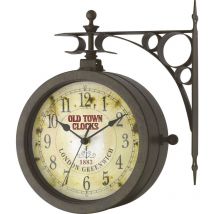 603011 Quarz Wanduhr 205 mm x 290 mm x 295 mm x 90 mm Antik, Schwarz - Tfa Dostmann