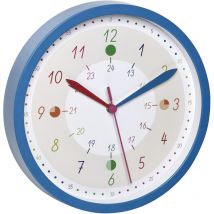 Tfa Dostmann - 60.3058.06.90 Quarz Wanduhr 308 mm x 44 mm Blau