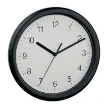 Tfa Dostmann - Wanduhr Quarzuhr Kunststoff schwarz ø 254 mm 1,5 v Zahlen