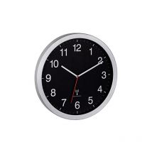 Horloge murale TFA Dostmann 60.3545.01 radiopiloté(e) 400 mm x 50 mm x 400 mm argent grand écran X925192