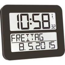 Tfa Dostmann - Horloge murale 60.4512.01 radiopiloté(e) 258 mm x 212 mm x 30 mm noir