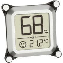 TFA Dostmann Humidore Thermo-/Hygrometer Silber 30.5056.54