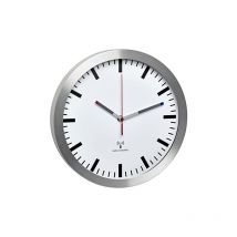 TFA - Dostmann 60.3528.02 reloj de mesa o pared Alrededor Aluminio, Blanco