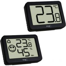Thermo-/Hygrometer Schwarz - Tfa Dostmann