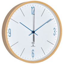 Dostmann 60.3524.06 Horloge murale radiop./Chif.&aiguilles en bleu - TFA