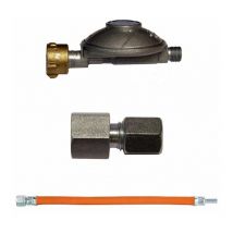 Anschlußgarnitur für Gasgeräte 50mbar Druckminderer Gasgrill Gas g 1/2' ig - TGO