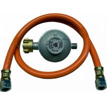 Anschlußgarnitur Standard Flasche 1/4" 50mbar Druckminderer Gasgrill Gas - TGO