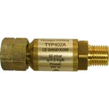 Uni Schlauchbruchsicherung 1/4' Links auf 1/4' l 50 mbar Grill bbq Zubehör - TGO