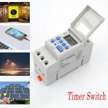 Tophomer - THC15A Minuterie Relais 12V Alimentation lcd numérique din programmable