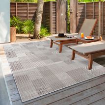 the carpet Lagos robuster Outdoor Teppich, modern, Wetterfest & UV-beständig, für Balkon, Terrasse und Wintergarten, Aber auch für die Küche