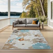 Porto In- und Outdoor Teppich, Robust, Modernes Design, Wetterfest & UV-beständig, Mehrfach, 140 x 200 cm - The Carpet