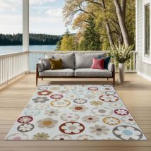 the carpet Porto In- und Outdoor Teppich, Robust, Modernes Design, Wetterfest & UV-beständig, Mehrfach, 140 x 200 cm