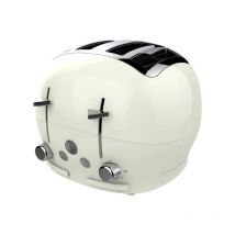 The Funky Appliance Company 4 Slice Toaster Cream