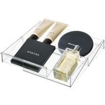 The Home Edit, Organizzatore di trucchi a 3 scomparti, plastica riciclata - Idesign