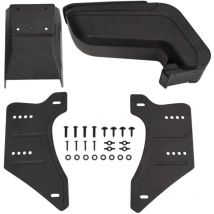 The Living Store - Accoudoir de voiture universel noir 14x30x(32-48,5) cm abs Noir