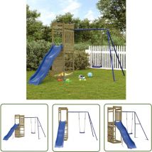 The Living Store - Aire de jeux d'extérieur bois de pin imprégné - Jeux D'extérieurs - Aire De Jeux - Bois - Enfant - Jouet Extérieur