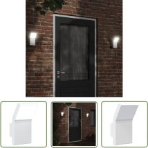 The Living Store Applique murale LED d'extérieur aluminium moulé sous pression - Applique Murale Exterieure - Éclairage Extérieur - Luminaire Led