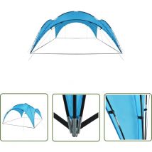 The Living Store - Arceau de tente de réception 450x450x265 cm Bleu clair - Abri De Réception - Auvent Pliable - Tenda Da Giardino - Gazebo - Abri