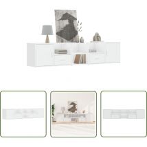 Armoire d'angle blanc 200x40x45 cm bois d'ingénierie - Meuble D'angle - Armoire Blanche - Rangement Intérieur - Bibliothèque Murale - Commode Moderne