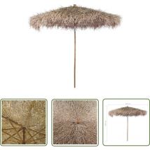 The Living Store Bambus-sonnenschirm Mit Bananenblatt-dach 210 Cm - Bambus Sonnenschirm - Bananenfutter Sonnenschirm - Garten Sonnenschirm - Outdoor 
