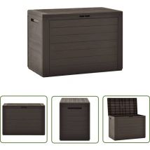 Longziming - The Living Store Boîte de rangement de jardin Marron 78x44x55 cm - Boîte De Rangement Jardin - Coffre De Rangement Extérieur - Rangement