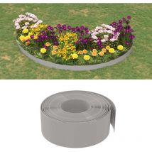Bordure de jardin Gris 10 m 20 cm polyéthylène The Living Store Gris