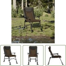 Chaise de pêche avec accoudoir pliable taupe - Chaise De Pêche - Chaise Pliante - Fauteuil De Pêche - Mobilier De Jardin - Chaises De Jardin - The