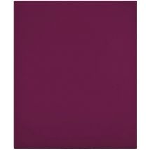 The Living Store - Drap-housse Jersey Bordeaux 100x200 cm Coton