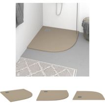 The Living Store Duschwanne smc Braun 90x90 cm - Duschwannen - Braun