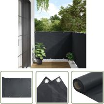 Devenirriche - The Living Store Écran de balcon Anthracite 120x300 cm Tissu Oxford - Écran De Balcon - Intimité Balcon - Parasol Balcon - Voile