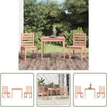 The Living Store - Ensemble de bistrot de jardin 3 pcs bois massif Douglas - Meubles De Jardin - Salon De Jardin - Set De Bistrot - Mobilier