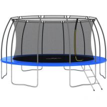 Longziming - Ensemble de trampoline rond 488x90 cm 150 kg - The Living Store