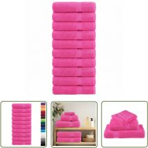 Essuie-mains de qualité supérieure solund 10 pcs rose 600 g/m² - Essuie Mains - Serviette Main - Serviettes De Toilette - Coton - Rose - The Living