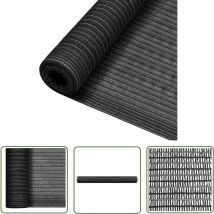 Longziming - The Living Store Filet brise-vue Anthracite 2x10 m pehd 75 g/m² - Filet Brise Vue - Parasol - Voile D'ombrage - Intimité Jardin