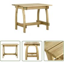 The Living Store Gartentisch 110x74x75 cm Imprägniertes Kiefernholz - Holztisch - Gartentisch - Esstisch - Outdoor Tisch - Terrassenmöbel