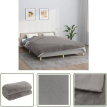 Er-siice - The Living Store Gewichtsdecke mit Bezug Grau 200x200 cm 9 kg Stoff - Gewichtsdecke - Schlafhilfe - Bettdach - Dekobettdecke - Daunendecke