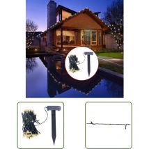 Guirlande lumineuse solaire led blanc chaud Décoration de Noël - Guirlande Lumineuse Solaire - Décoration Noel - Éclairage Exterieur - Lumières Led