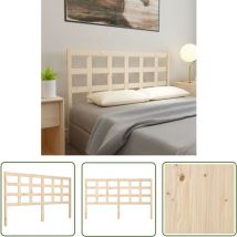 The Living Store Kopfteil 165,5x4x100 cm Massivholz Kiefer - Holz Kopfteil - Kiefernholz Kopfteil - Massives Holz Kopfteil - Bettenzubehör