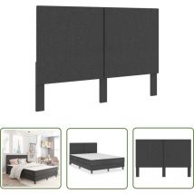 The Living Store Kopfteil Dunkelgrau Stoff 160×200 cm - Bettsofa - Kopfteil - Schlafzimmereinrichtung - Möbel Online Kaufen - Dunkelgraues Kopfteil