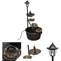 Les Tendances - The Living Store LED-Kaskadenbrunnen - Brunnen & Wasserfälle - Braun