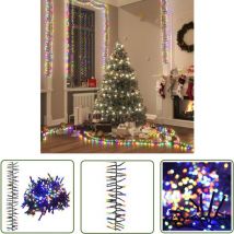 The Living Store LED-Lichterkette mit 400 LEDs Mehrfarbig 7,4 m PVC - Weihnachtsdeko - LED Beleuchtung - Lichterketten - RGB Lichterkette - Indoor