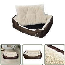 Jinlefu - The Living Store Lit chaud pour chiens avec coussin rembourrée l - Panier Pour Chien - Lit Pour Chien - Couchage Pour Chien - Accessoire