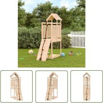 The Living Store - Maisonnette de jeu avec mur d'escalade bois massif de pin - Maison De Jeu Enfant - Jouet Extérieur - Aire De Jeux - Structure De