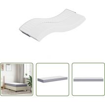 The Living Store - Matelas en mousse moyennement doux 90x200 cm - Matelas Mousse - Matelas Confortable - Matelas Livraison Rapide - Matelas Pas Cher