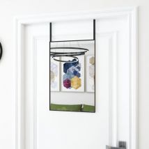 Kalisse - Miroir de porte Noir 40x60 cm Verre et aluminium - The Living Store - Noir